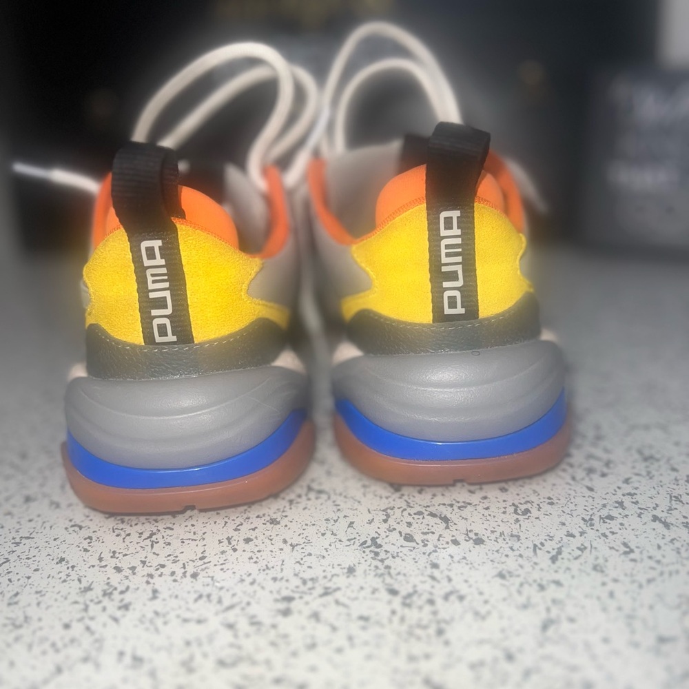 PUMA Kids' Yellow and Orange Sneakers